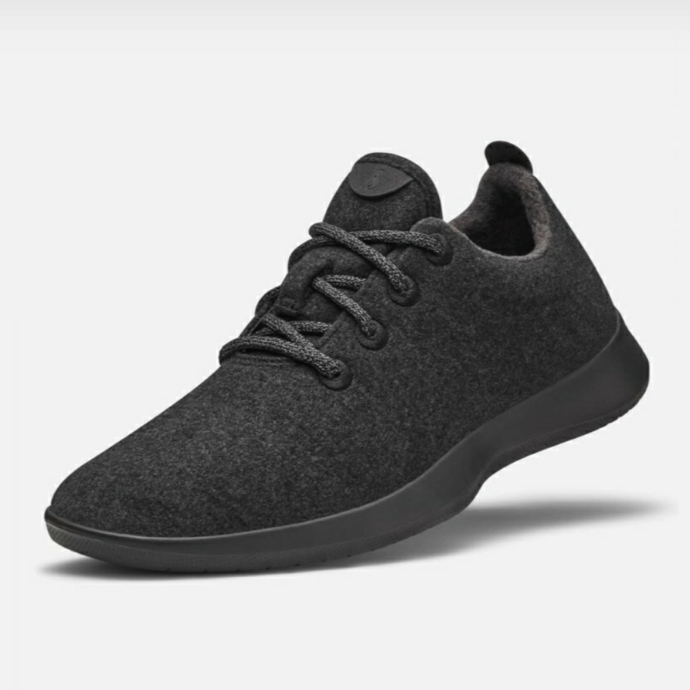Allbirds wool runners in natural black